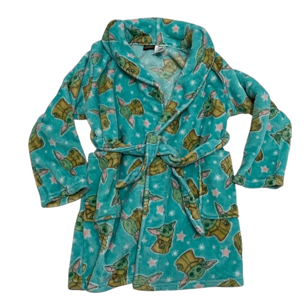 Star Wars baby Yoda girls robe size 7/8 boxFK